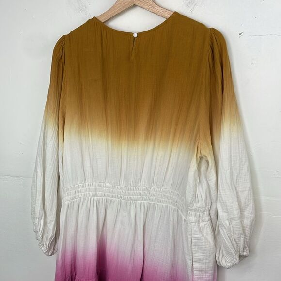 Universal Thread Women's GauzyTie-Dye Long Sleeve Tiered Dress Size XXL - Picture 8 of 15